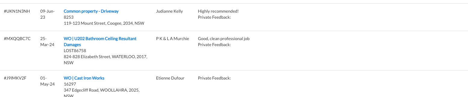 Andrew John Barker feedback